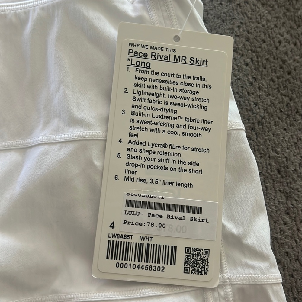 Lululemon pace rival MR skirt